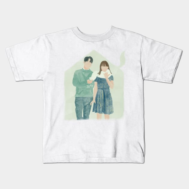 My rommate is a gumiho FANART 02 Kids T-Shirt by Giullia - Yeppeunyeppeun Art